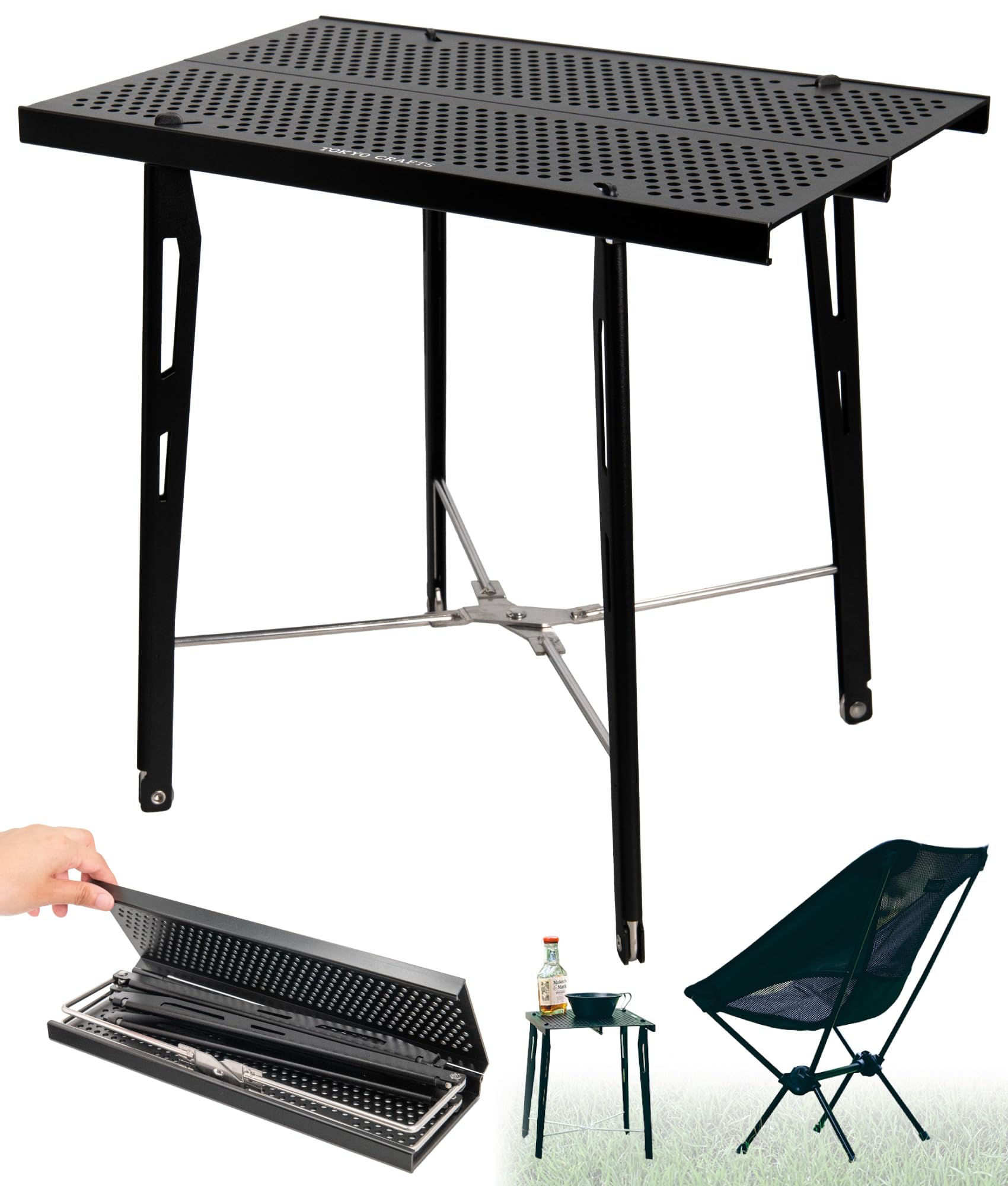 Amazon.co.jp: TOKYO CRAFTS コサイドテーブル キャンプ アウトドア