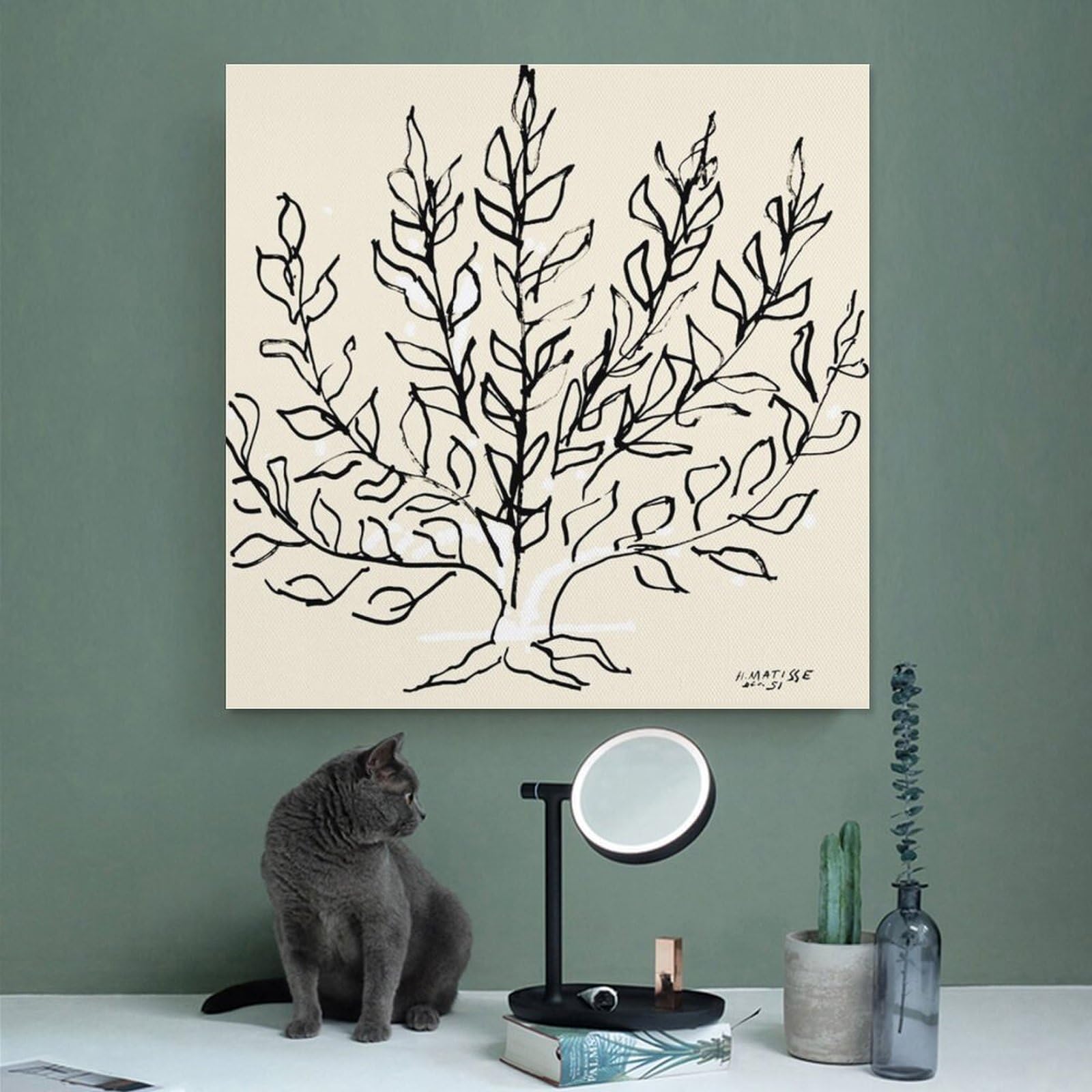 アンリ マティス オリーブの木のある散歩道 オイルキャンバス 油彩