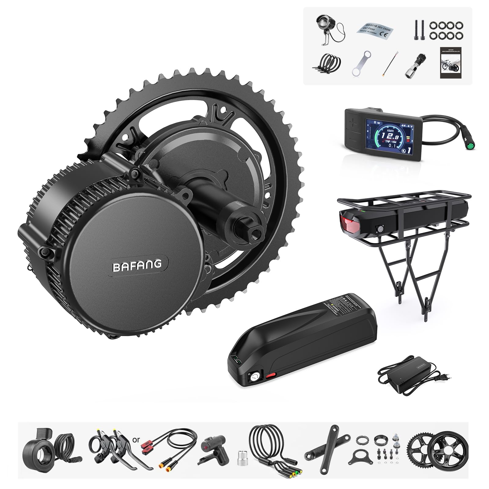 Amazon.com : BAFANG BBS02B 36V/48V 500W Mid Drive Kit 48V Ebike