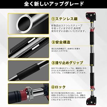 Amazon | Supaliss 懸垂バー 懸垂 懸垂マシン ぶら下がり健康器【簡単