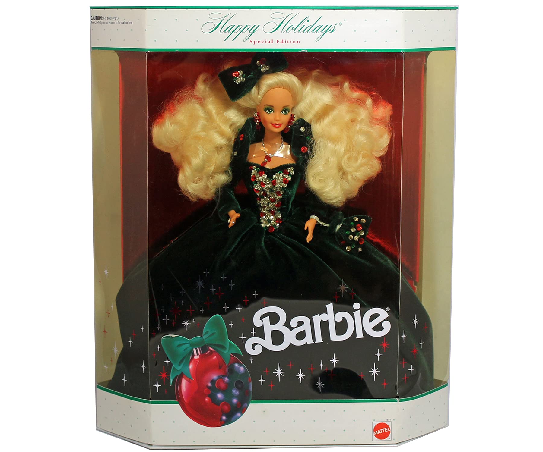 Amazon.com: Happy Holidays Barbie Doll Special Edition (1991