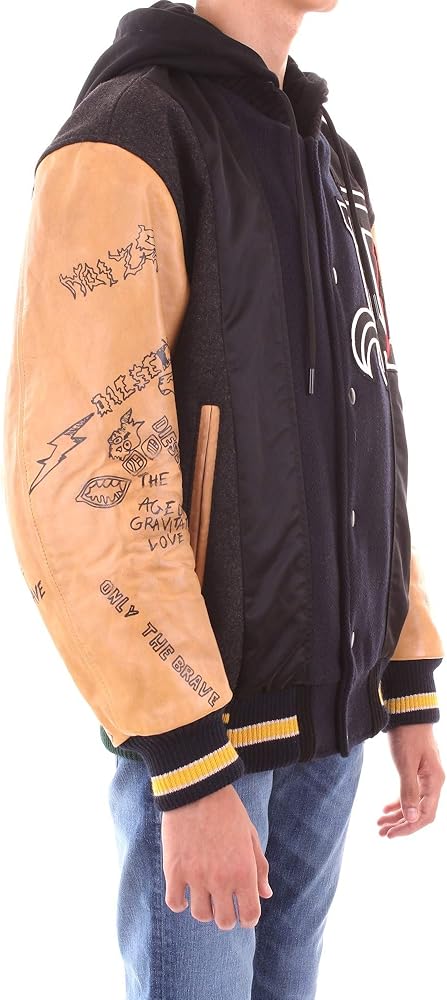 Amazon | [Diesel] (ディーゼル) メンズ ジャケット 素材切り替え