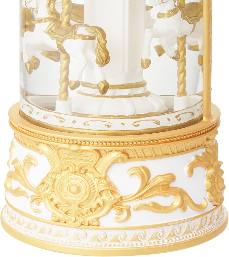 メリーゴーランド オルゴール フランフラン スノードーム ゴールド