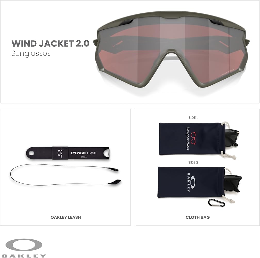Amazon.com: Oakley Wind Jacket 2.0 OO9418 941826 45MM Matte Olive