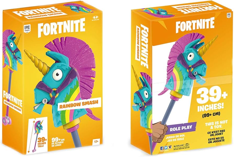 Amazon.com: McFarlane Toys Fortnite Rainbow Smash Premium Pickaxe