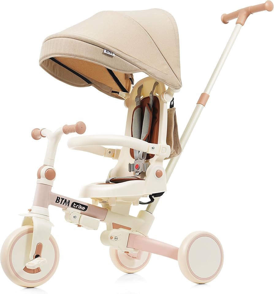 Amazon.co.jp: BTM 子供用三輪車 7in1 折りたたみ 手押し 7way 1~3歳