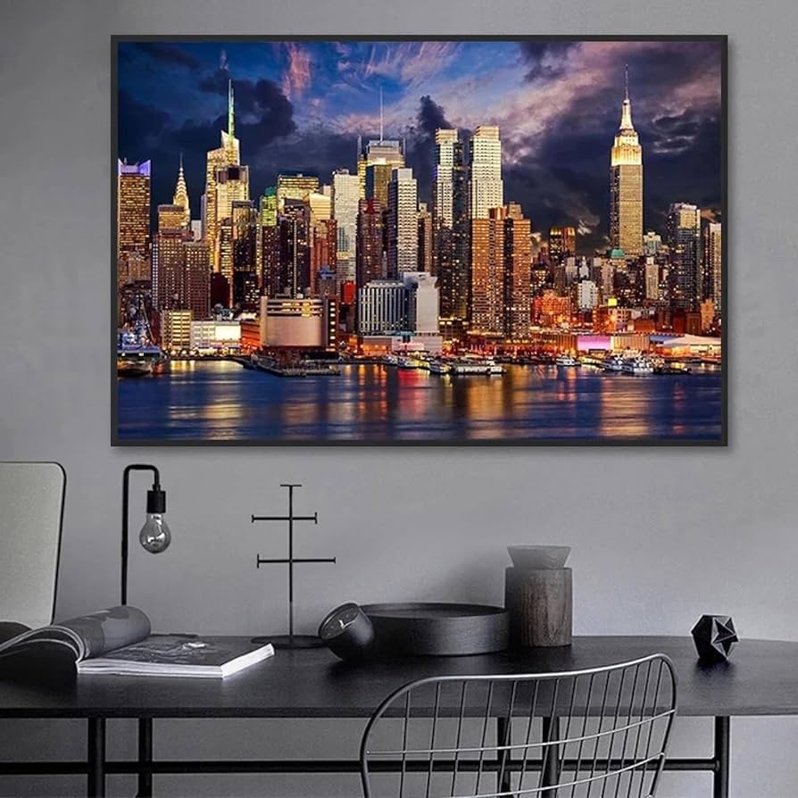 絵画⑥ ニューヨーク New York マンハッタン 風景画 油絵 2012 New