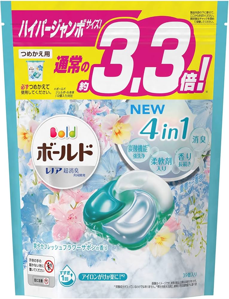 Amazon.co.jp: P&G ボールド ジェルボール 爽やかフレッシュフラワー