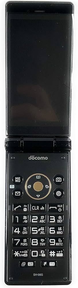 Amazon | docomo AQUOS SH-06G [BLACK] 携帯電話 ガラホ | 携帯電話