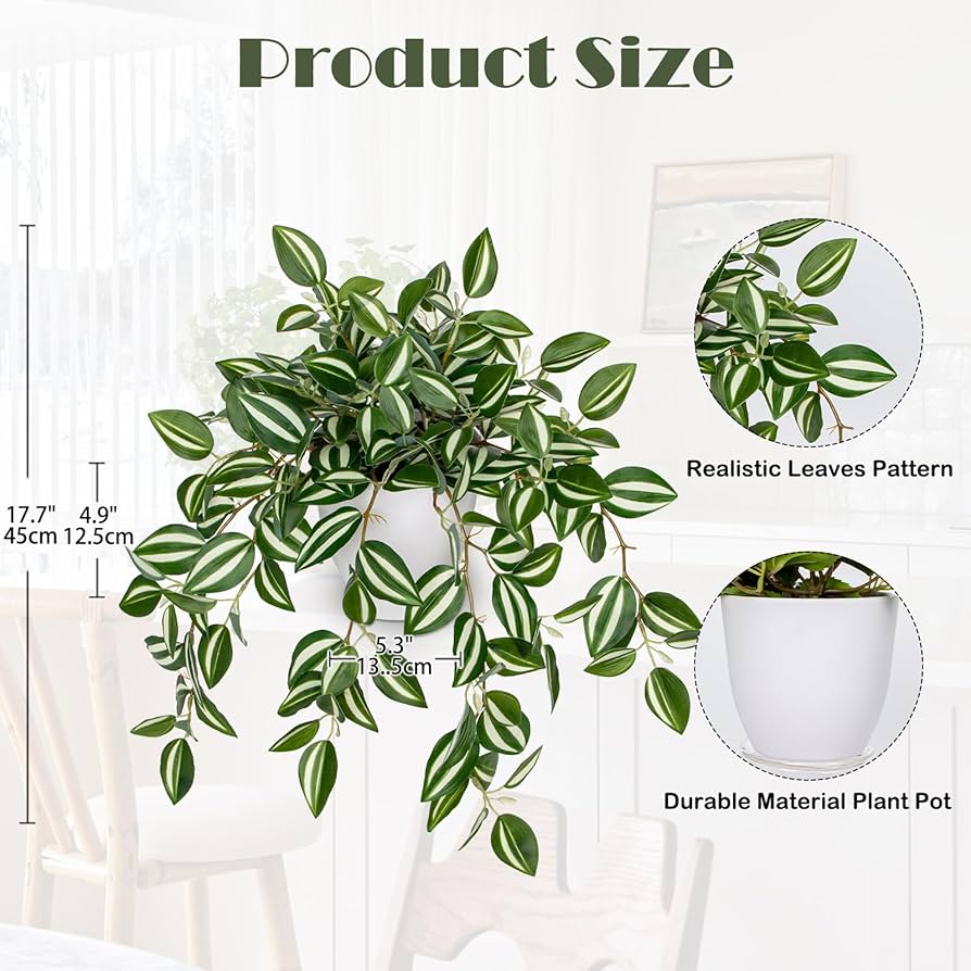 Amazon.com: Briful Fake Plants Indoor Artificial Potted Silk