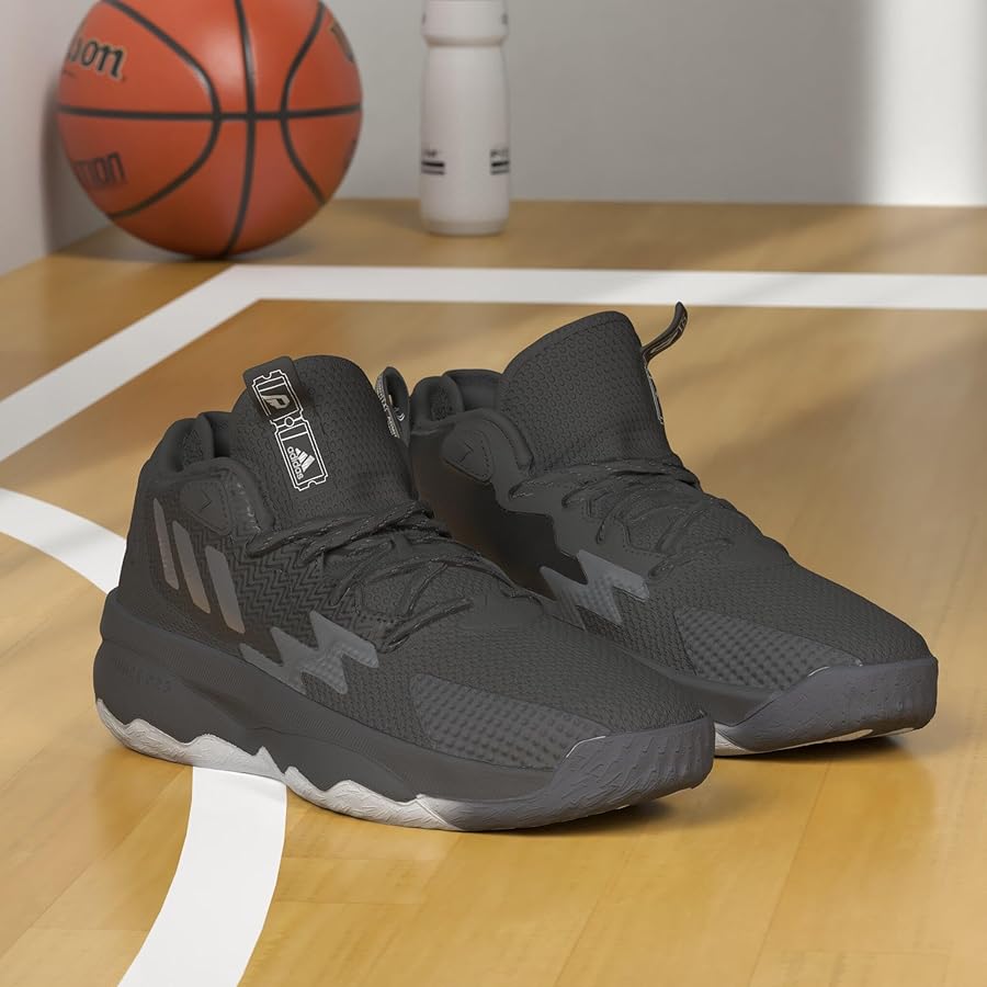 Amazon.com | Adidas Unisex-Adult Dame 8 Black/White/Grey 6.5