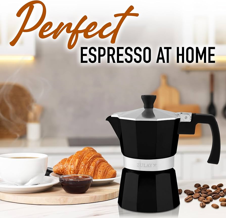 Amazon.com: Zulay Moka Pot Espresso Stovetop Coffee Maker - Leak