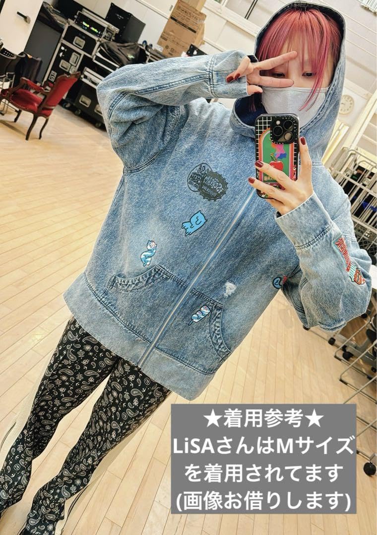 Amazon.co.jp: LiSA デニムパーカー i SCREAM Ver. Lサイズ グッズ