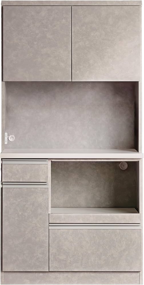 Amazon｜Pure Luxe キッチンボード 90cm 食器棚 収納 キッチン モイス