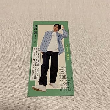 Amazon.co.jp: SnowMan データカード デタカ 厚紙 スノーマン 雑誌