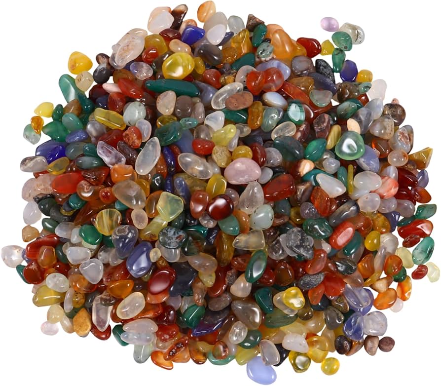 Amazon | TOGEVAL 1ほうそう水晶玛瑙装飾石 自然素材のリウム用