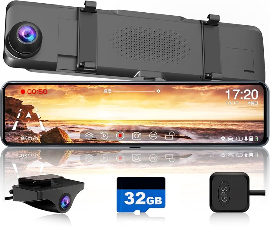 Amazon.co.jp: JADOドライブレコーダー ミラー型 前後カメラ【G810初代