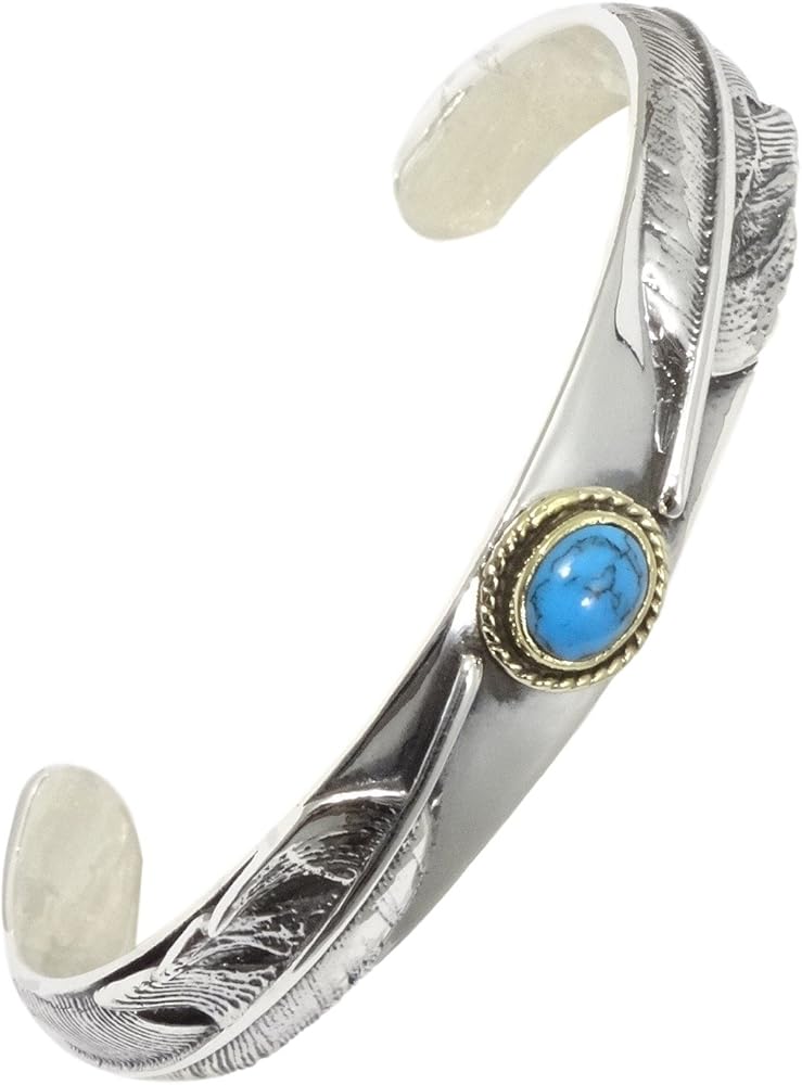 Amazon.co.jp: cmy select Silver 925 Bangle Bracelet, Turquoise