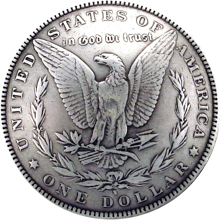 Amazon.co.jp: モルガンコンチョ レプリカ 1ドル硬貨 ワシ 通常ネジ