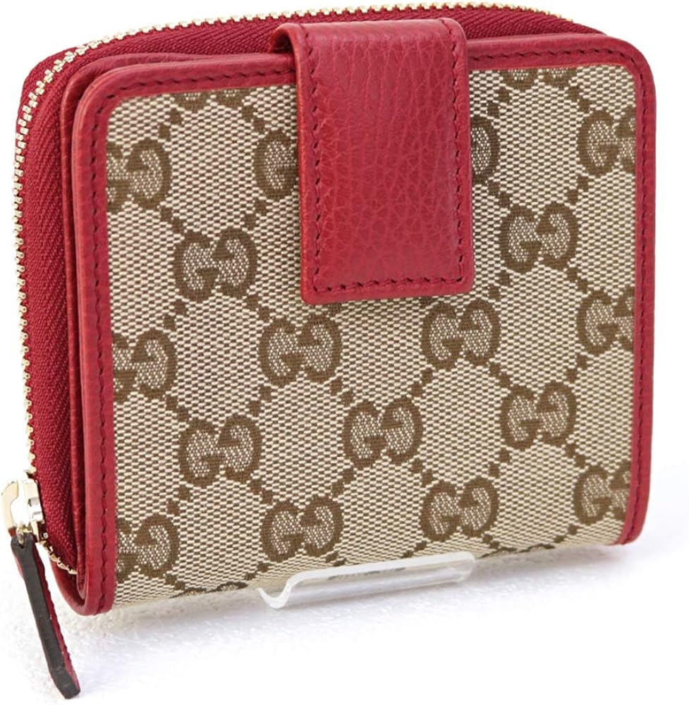 Amazon.co.jp: [グッチ] 財布 折財布 二つ折り GG キャンバス レザー