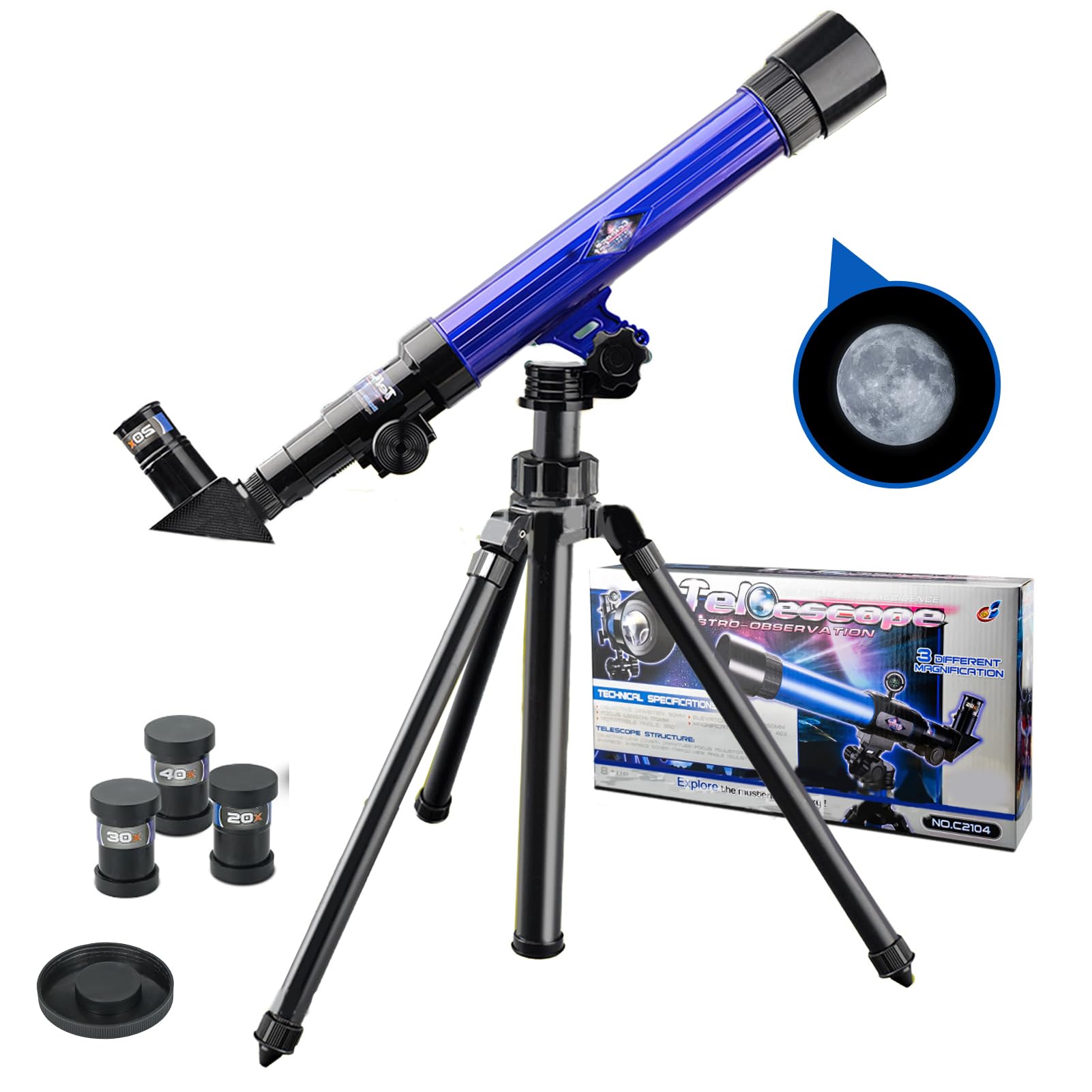 Amazon.com: Telescope for Kids 8-12 - Beginner Astronomy Spyglass