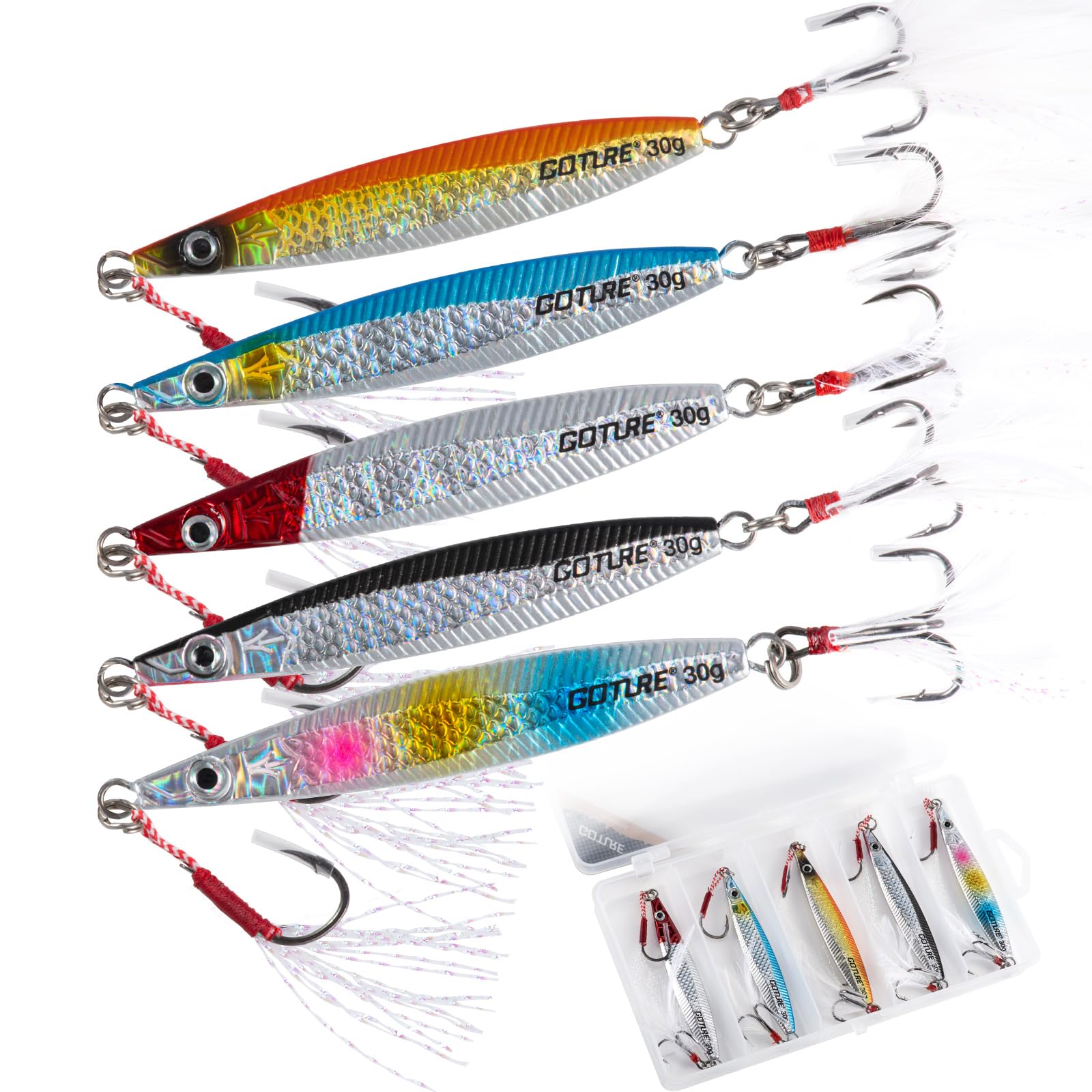 Amazon.co.jp: Goture(ゴチュール) メタルジグ ジギング 海釣り 船釣り