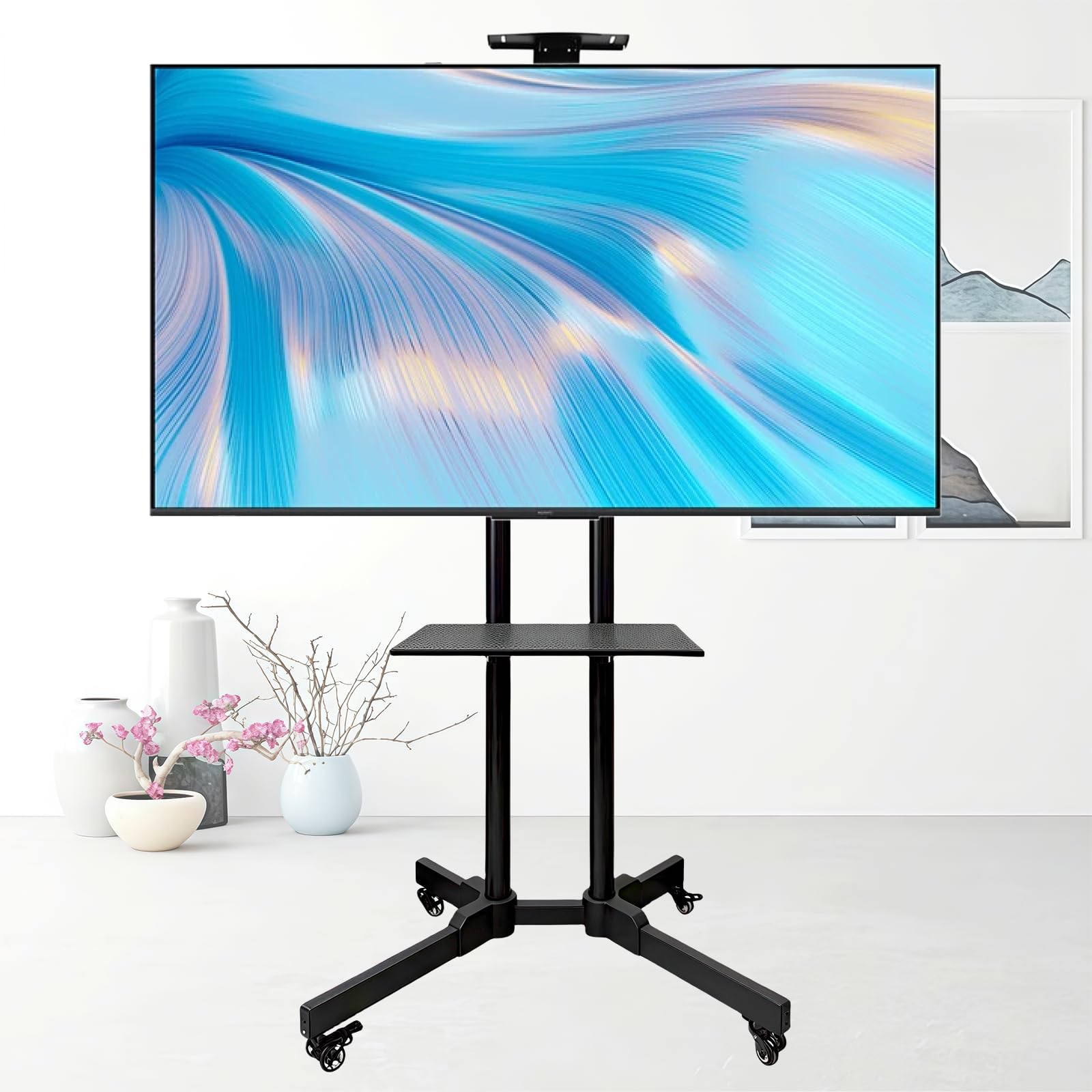 Amazon.co.jp: timiland テレビスタンド 壁寄せテレビスタンド 二重