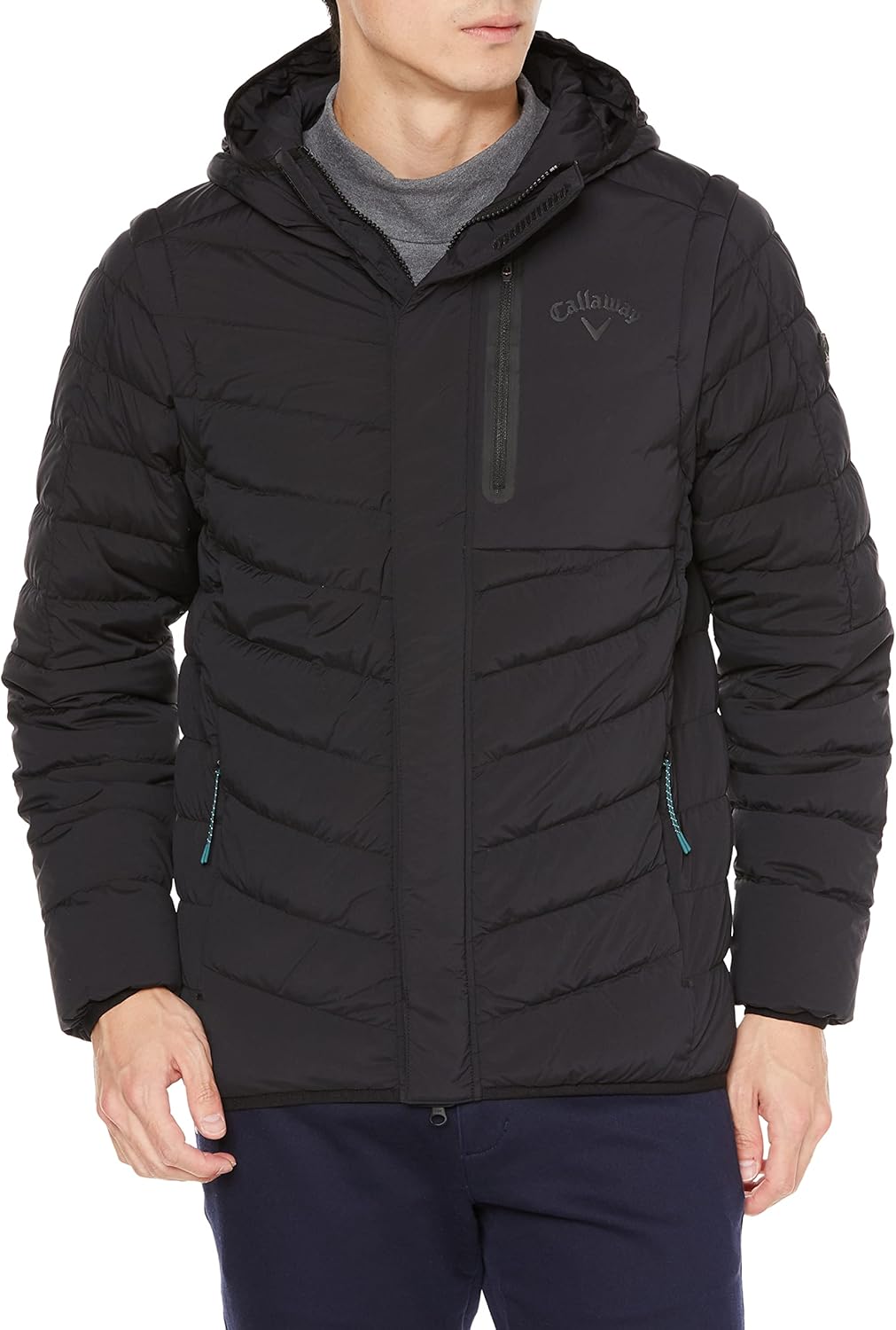 Amazon | [キャロウェイ] メンズ 2WAY ダウンブルゾン (ストレッチ・撥