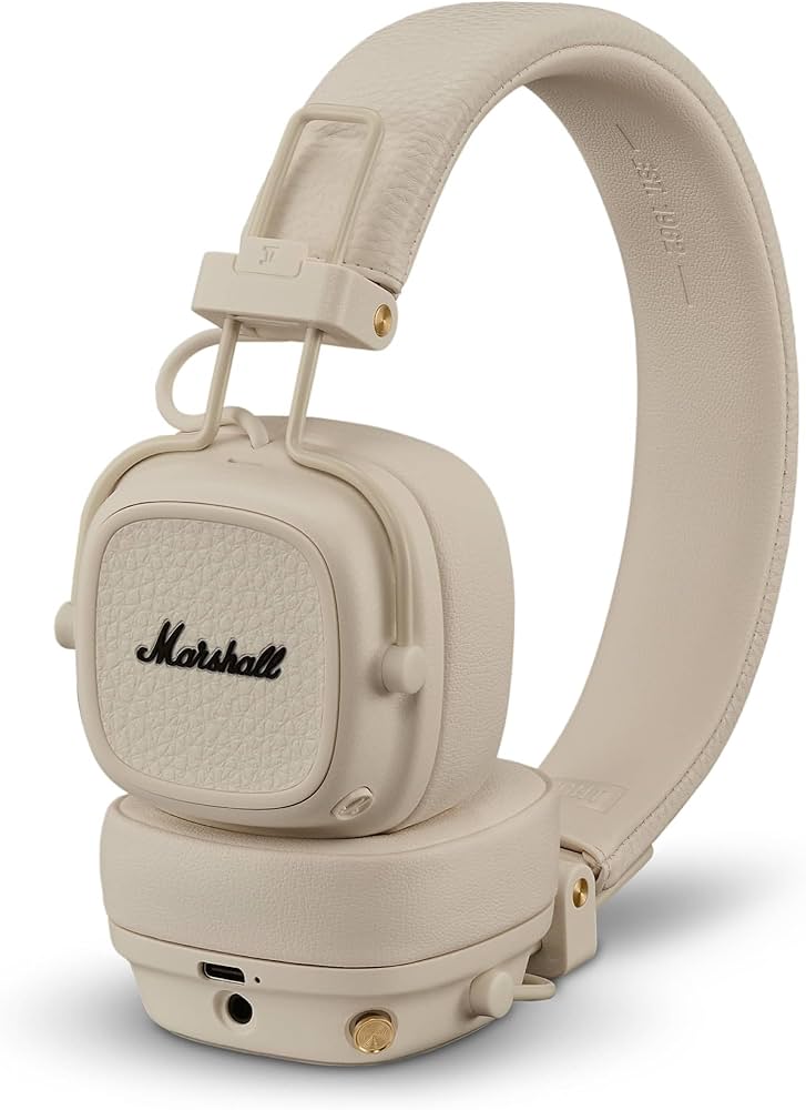 Amazon.co.jp: Marshall Major V Wireless On-Ear Headphones, Cream
