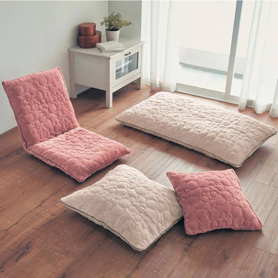 花子♡ダスティピンクコットン♪クッションカバー2枚&パソコンカバー1