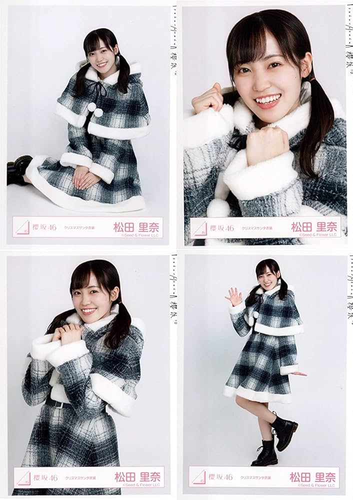 Amazon.co.jp: 櫻坂46 ランダム生写真 クリスマスサンタ衣装 4種コンプ