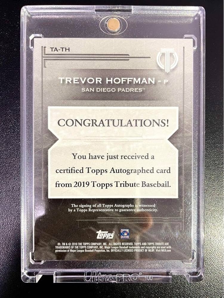 Amazon.co.jp: トレバー ホフマン 直筆サインカード topps tribute