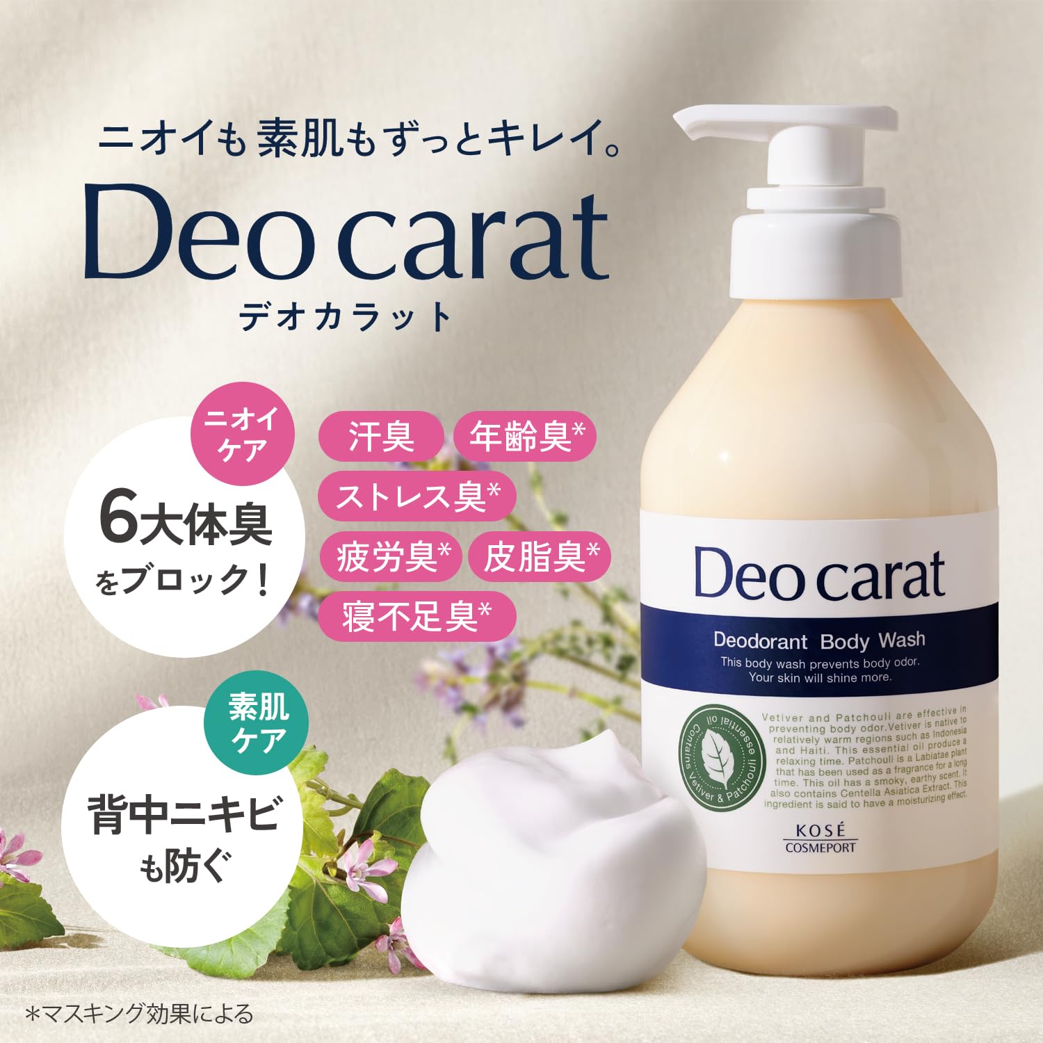 Amazon | 【医薬部外品】デオカラット 薬用ボディウォッシュ ボディ