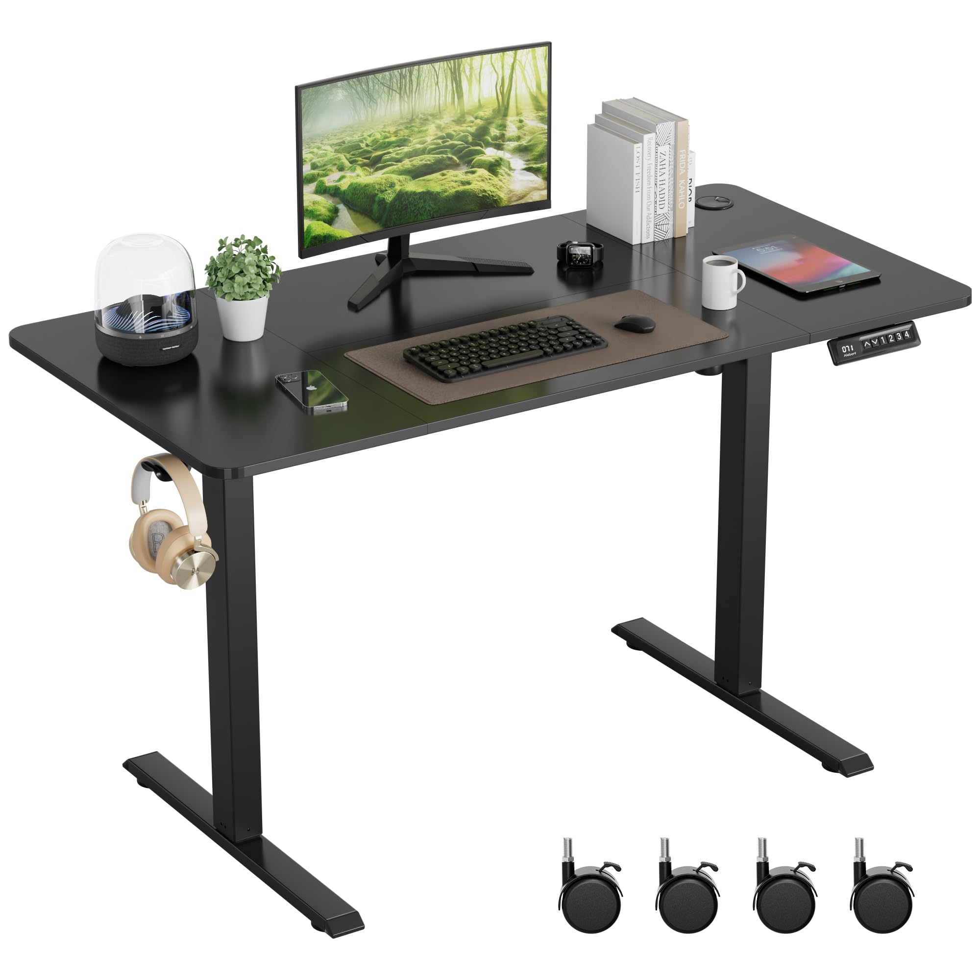 Amazon.co.jp: Alebert｢アレベルト｣ 昇降デスク 昇降式デスク 電動 幅