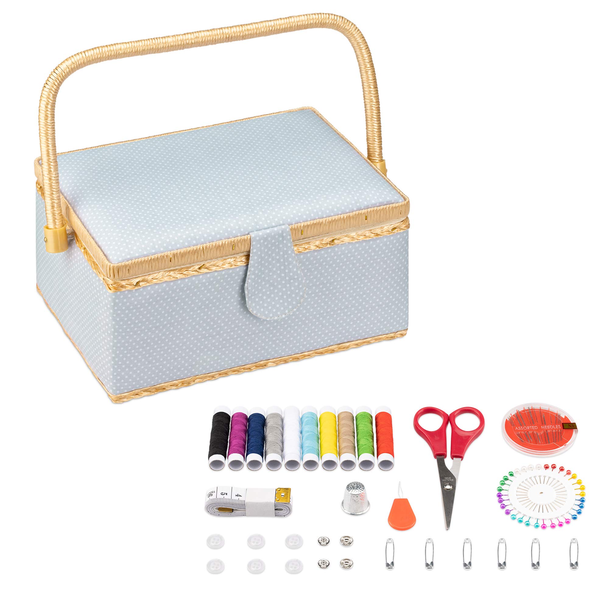 ◇フランスアンティーク｜糸メーカーの木箱と裁縫セット全16点 Amazon