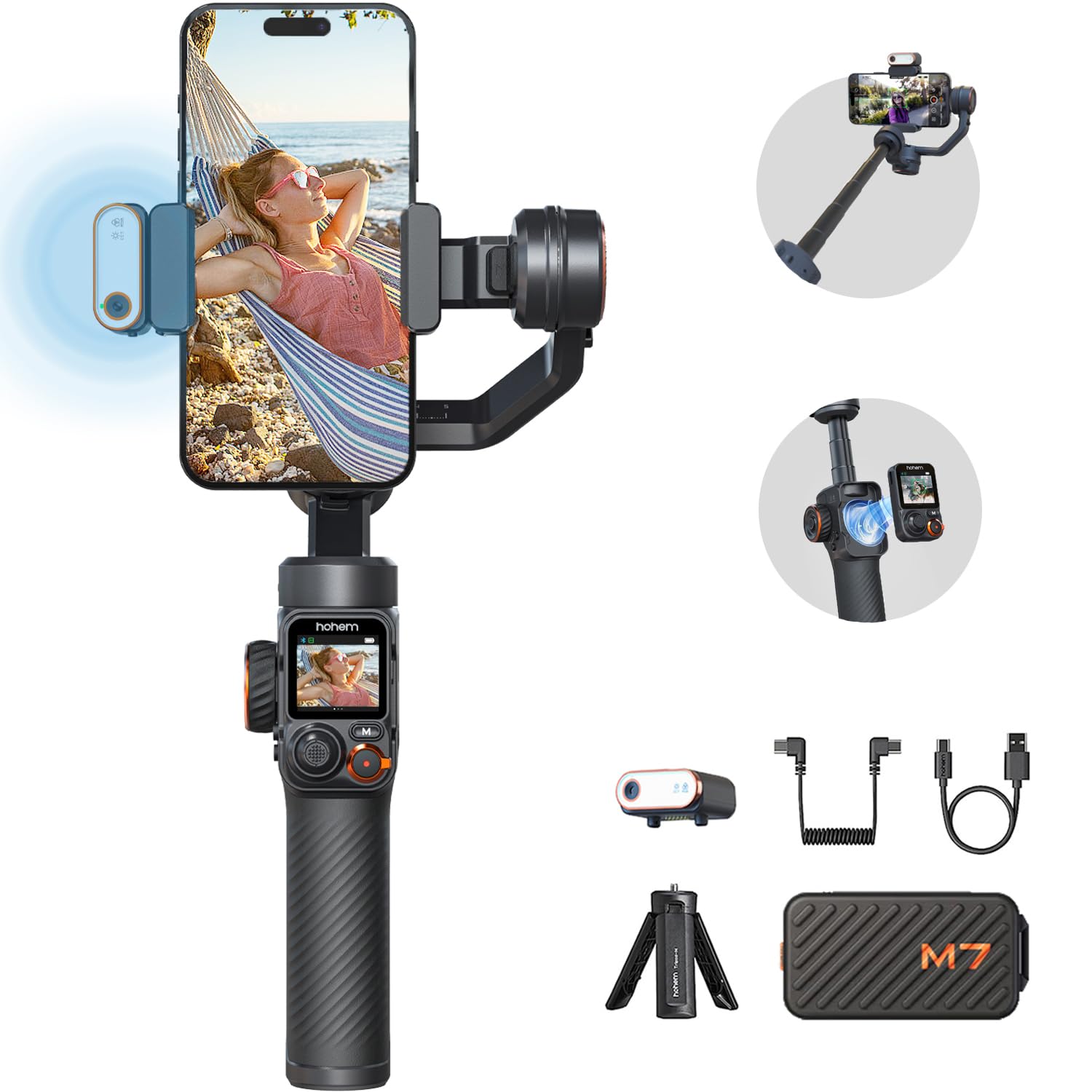 Amazon.com: Hohem iSteady M7 Gimbal Stabilizer for Smartphone