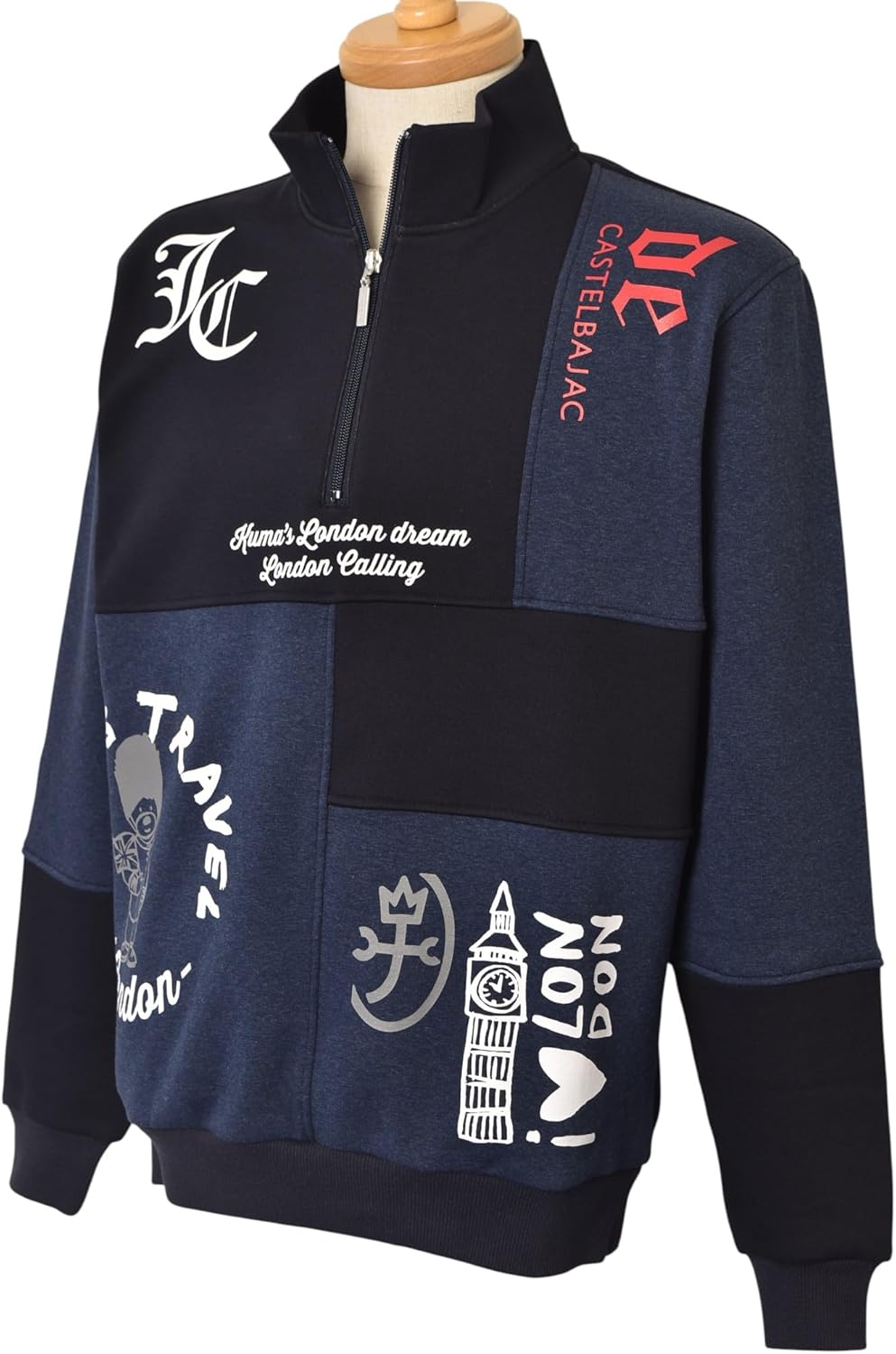 カステルバジャックスポーツ トレーナー 3 メンズ ハーフジップ 3割引