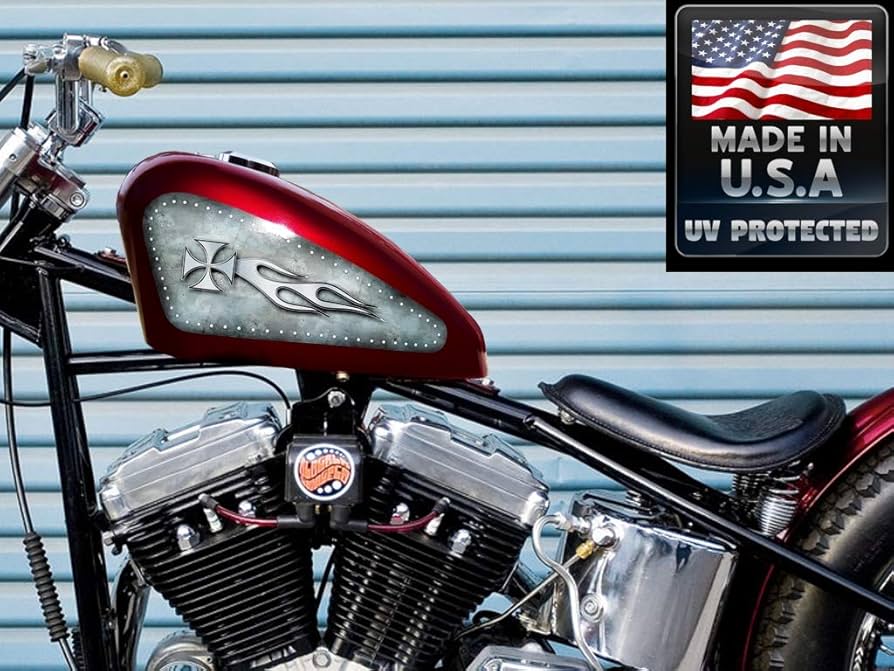 Amazon.co.jp: 2枚 – メタル/スチールチョッパークロス – リベット