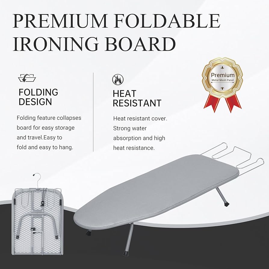 Amazon.com: ZOES HOMEWARE Ironing Board, Small Iron Board with