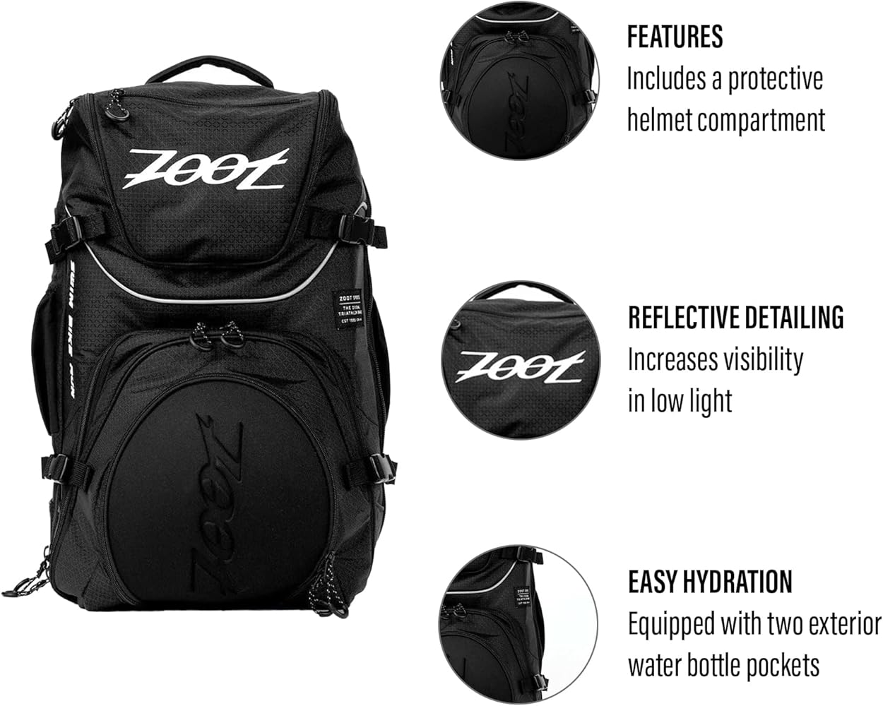 Amazon.com | Zoot Ultra Tri Bag, Triathlon Transition Backpack