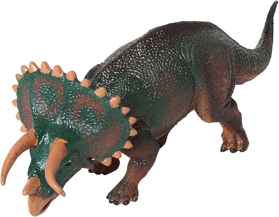 Amazon | HS トリケラトプス 体長19cm 高さ7.3cm TPR材質 フィギュア