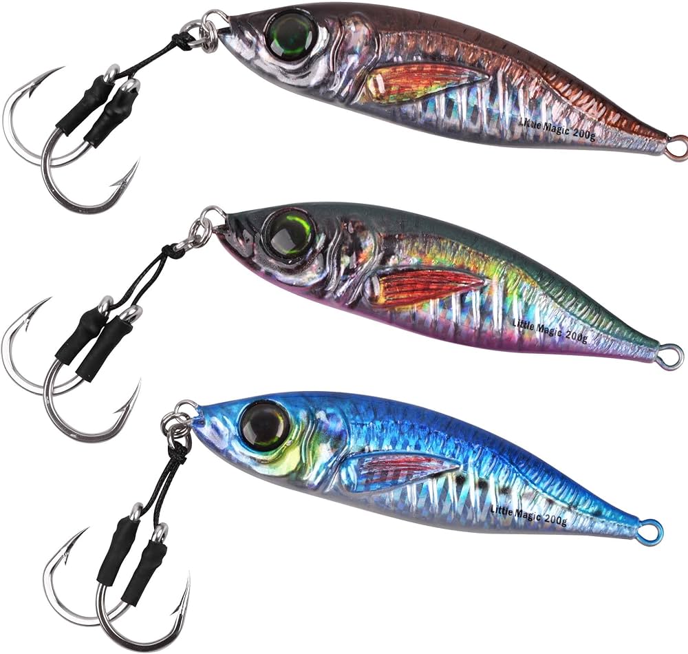 Amazon.co.jp: メタルジグ セット 200g ルアー ショアジギング