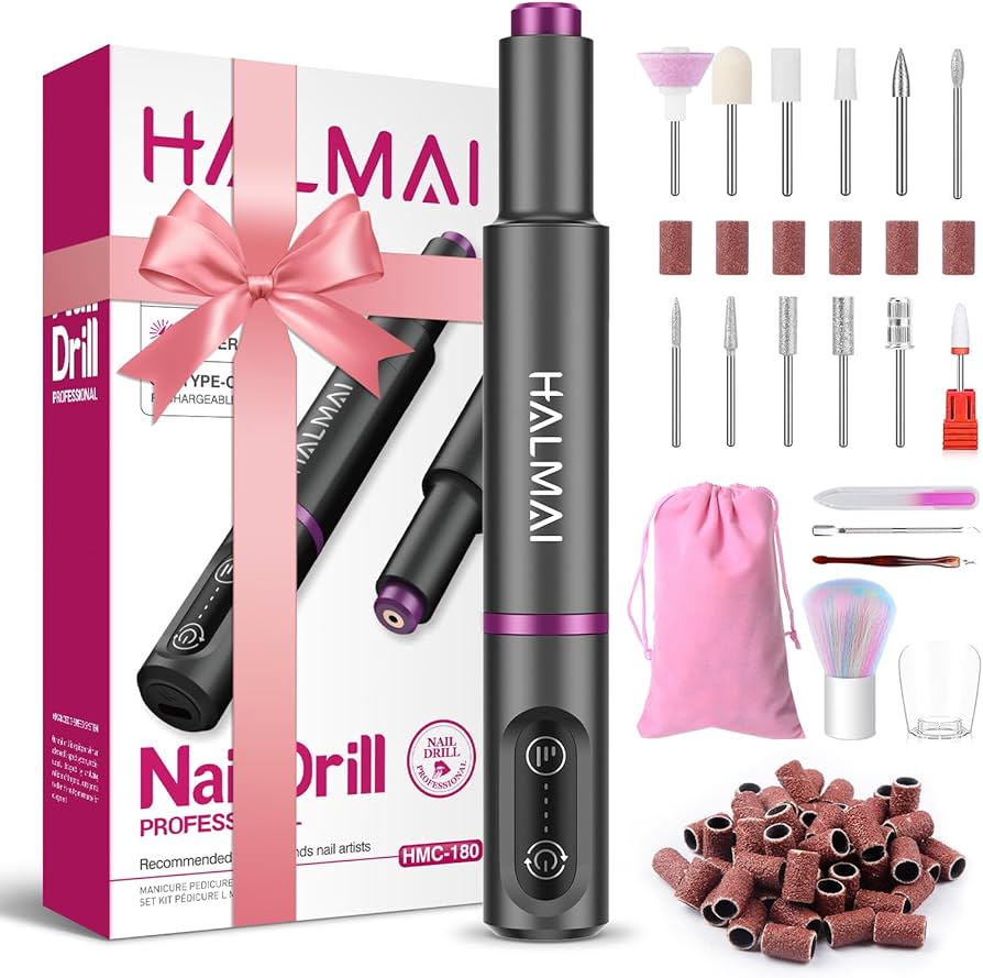 Amazon.co.jp: HALMAI 電動ネイルドリルマシン コードレス ポータブル