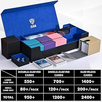 Amazon.co.jp: ZLCA カードデッキボックス プレイマット付き MTG TCG用