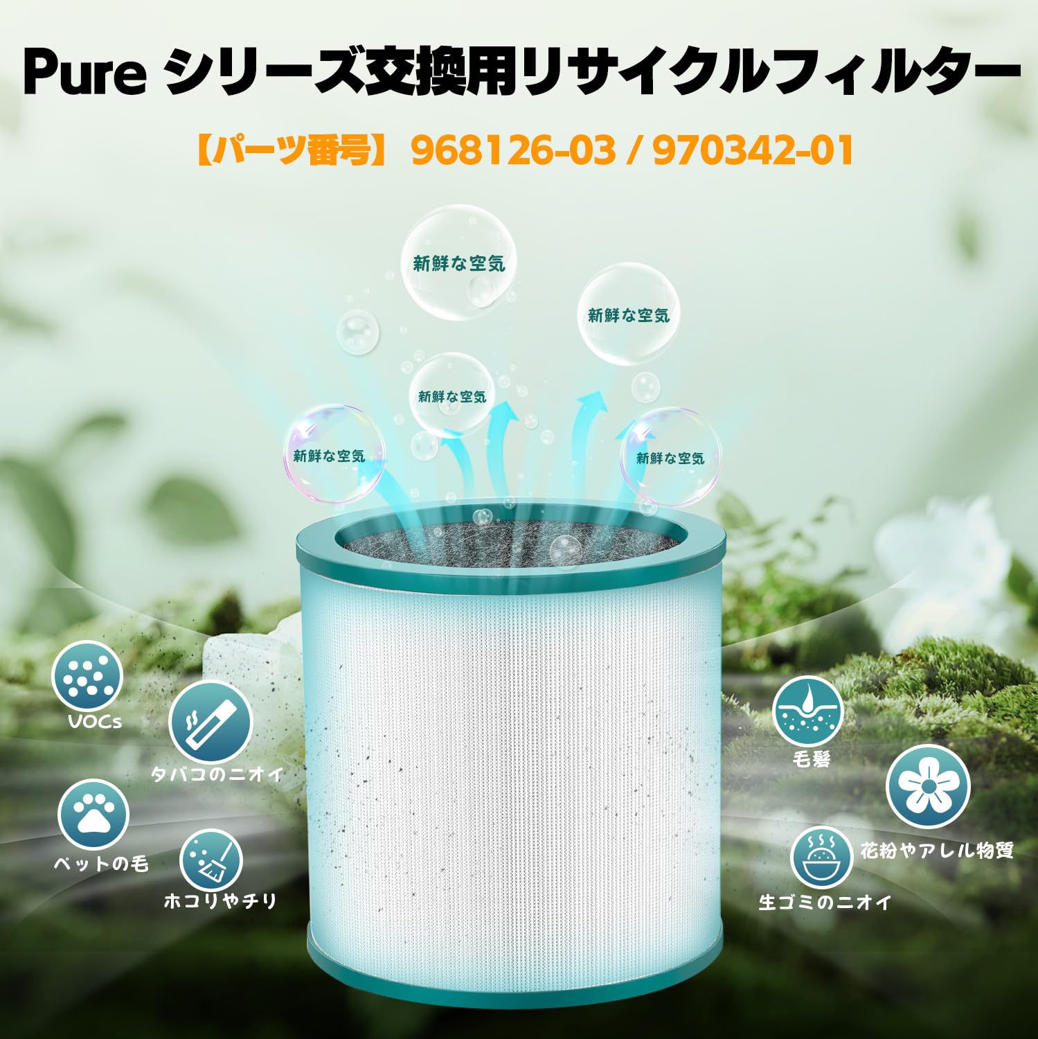 Amazon.co.jp: ダイソン 空気清浄機・扇風機対応 交換用フィルター