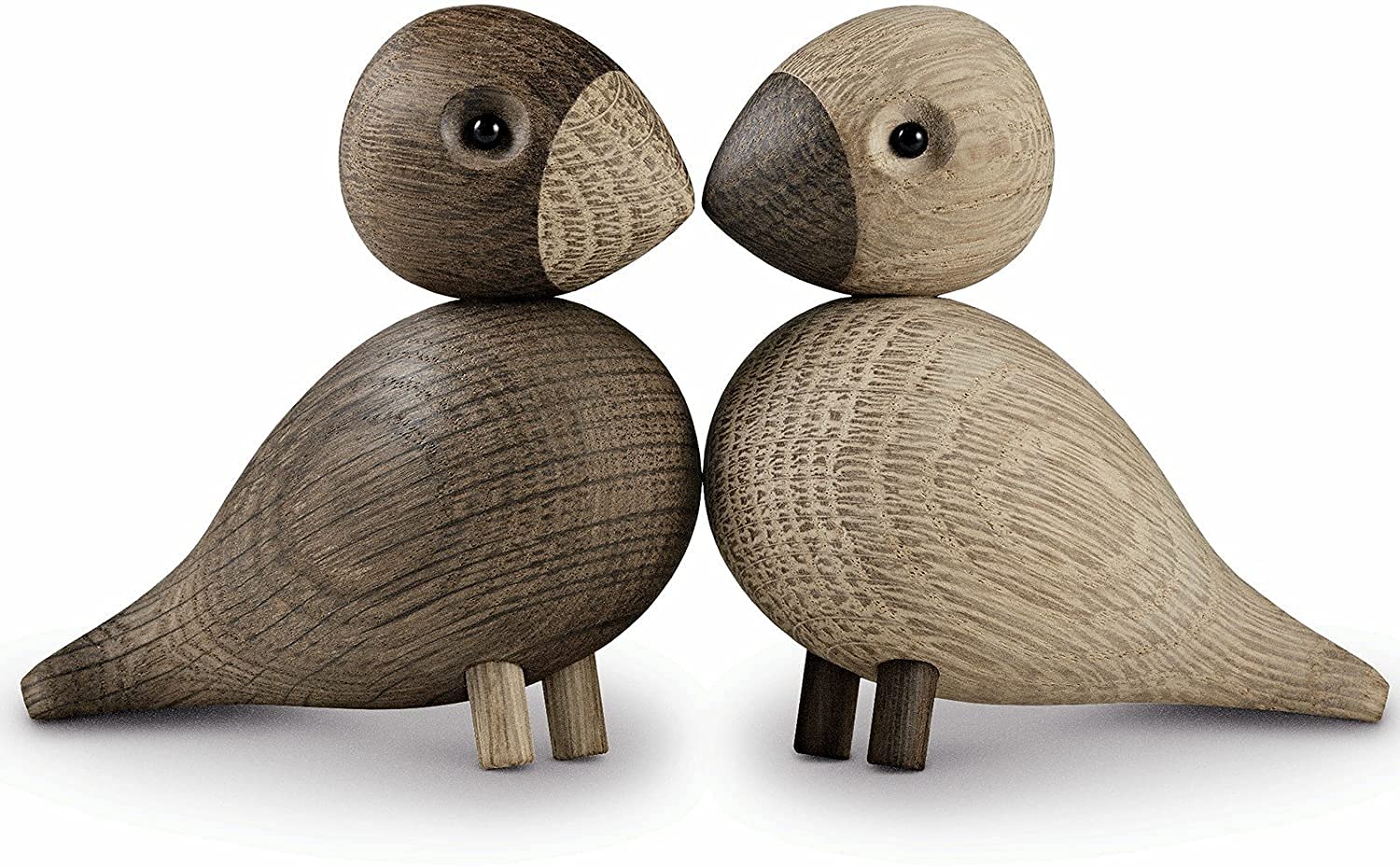 Amazon.com: Kay Bojesen Birds Lovebirds Wooden Figurines, Oak and