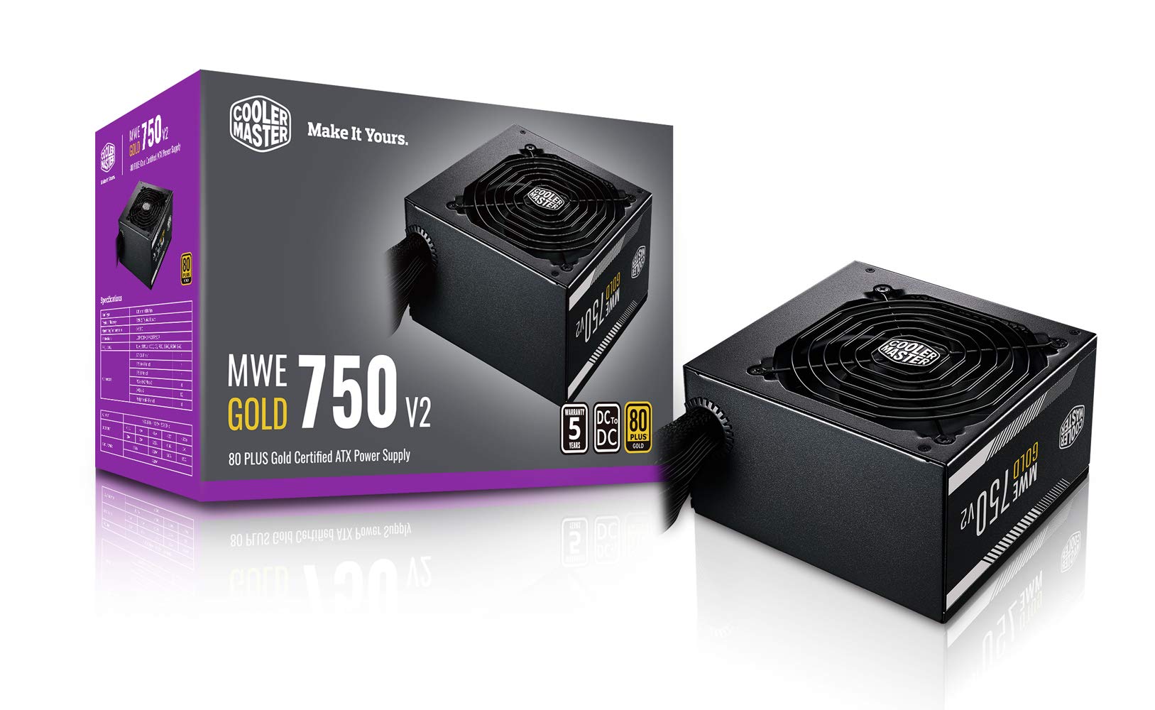 Amazon | Cooler Master MWE GOLD V2 750 750W PC電源ユニット 80PLUS
