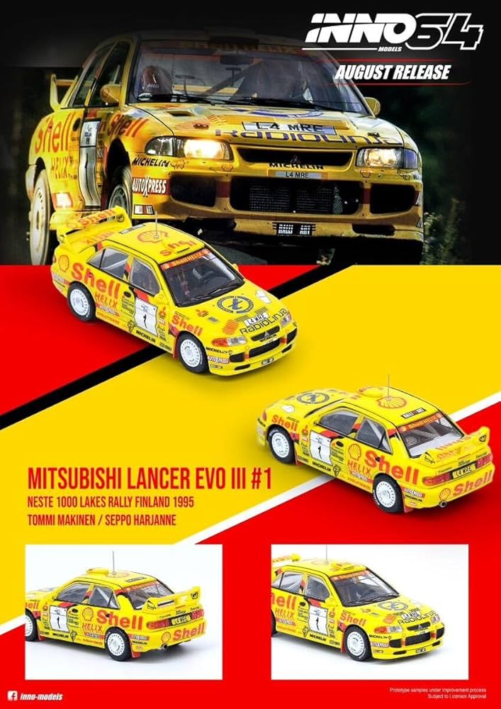 Amazon.co.jp: INNO64 LANCER EVOLUTION3 WRC 三菱ランサー