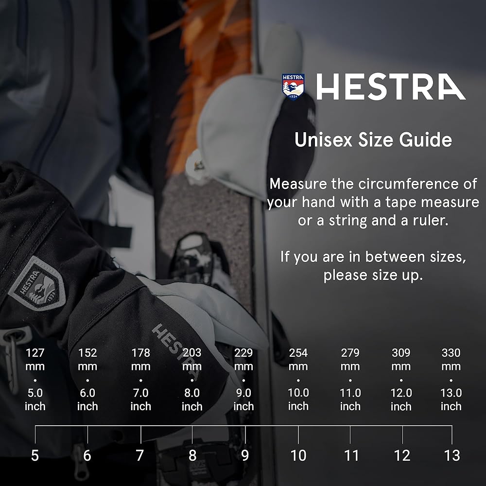 Amazon.com : Hestra Unisex Powder Gauntlet 3-Finger Glove I