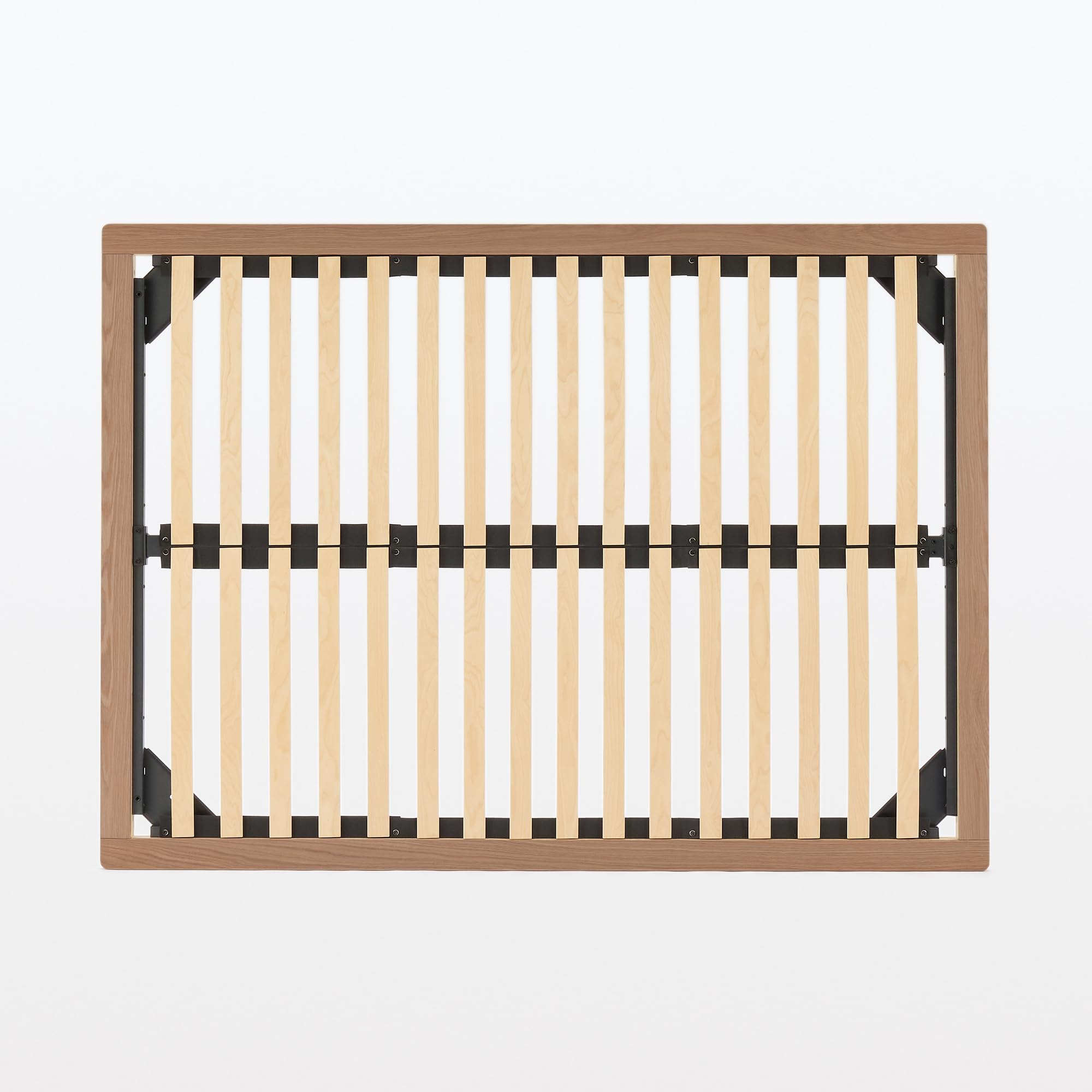 Amazon｜無印良品 木製ベッドフレーム ダブルサイズ 幅147×奥行202×高